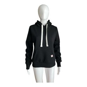 Reflex Black Hoodie with White Drawstrings Size M